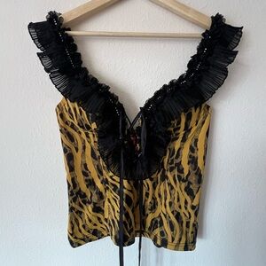 Cheetah Print Corset